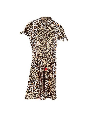 Moschino  Moschino Cheap and Chic Leopard Knee-Length Dress in Brown Cotton (view 1)