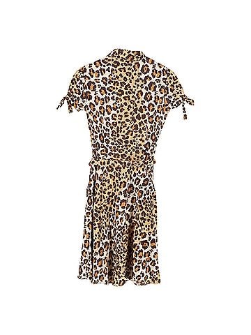 Moschino  Moschino Cheap and Chic Leopard Knee-Length Dress in Brown Cotton (view 2)