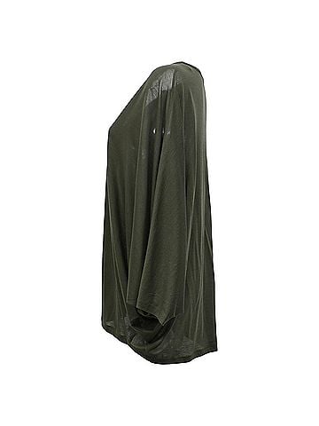 Emilio Pucci Emilio Pucci V-neck Top in Green Viscose  (view 2)