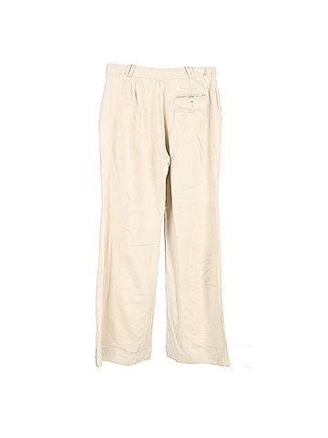 Acne  Acne Studios Pleated Wide-Leg Trousers in Nude Viscose (view 2)