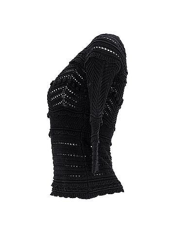 Isabel Marant Isabel Marant Étoile Crochet Top in Black Cotton (view 2)