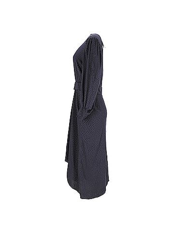 Isabel Marant Isabel Marant Romina Printed Midi Robe Dress in Black Silk (view 2)