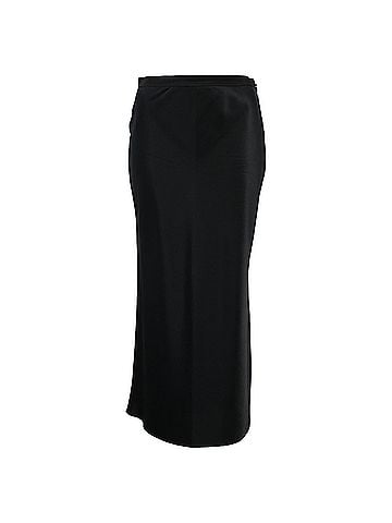 Joseph Joseph Midi Skirt in Black Silk (view 1)