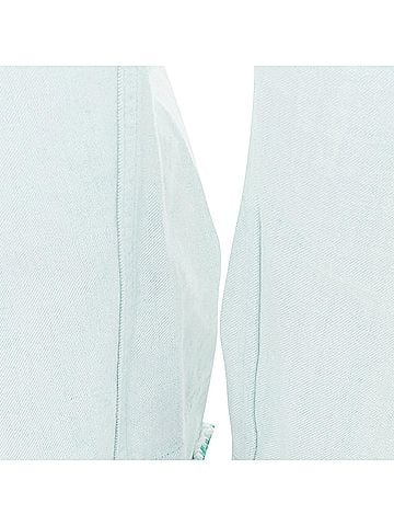 Jil Sander Jil Sander washed cotton frayed hem wide leg jeans (view 2)