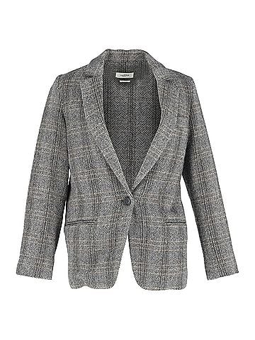 Isabel Marant  Isabel Marant Etoile Charly Herringbone Blazer in Grey Wool  (view 1)