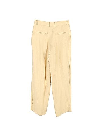 Sandro  Sandro Paris Wide-Leg Trousers in Yellow Cotton (view 2)