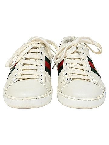 Gucci Gucci Ace Sneakers with Bee in White Leather (view 2)