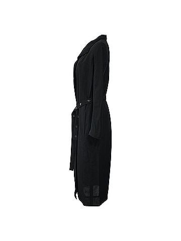 Rick Owens  Rick Owens Belted Trench Coat in Black Wool (view 2)