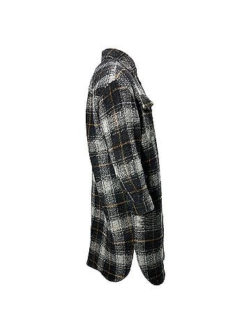 Isabel Marant  Isabel Marant Plaid Single-Breasted Buttoned Shirt Coat in  Multicolor Wool (view 2)