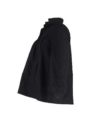 Isabel Marant  Isabel Marant Hidden Button Jacket in Black Wool (view 2)