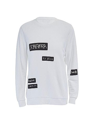 raf simons Raf Simons x Joyce abstract patchwork cotton sweater (view 1)