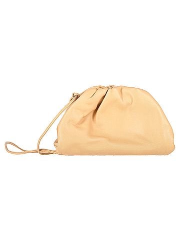 Bottega Veneta  Bottega Veneta Mini Pouch 20 Sling Bag in Yellow Calfskin Leather (view 1)
