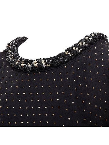 Balmain Balmain crystal rhinestone chain embellished crop tshirt (view 2)