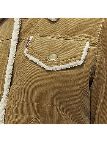 Marc Jacobs Marc Jacobs corduroy faux shearling lined trucker jacket (view 2)