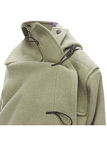 Balenciaga Balenciaga Pulled khaki toggle wrap coat (view 2)