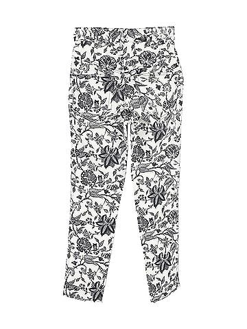 Isabel Marant Isabel Marant Lorrick Cropped Floral-Print Jeans in White Cotton (view 2)