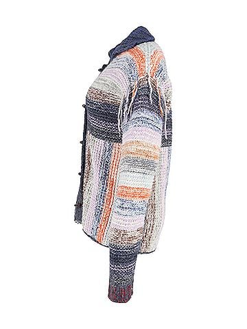Acne Acne Studios Karya Mouliné Striped Cardigan In Multicolor Wool (view 2)