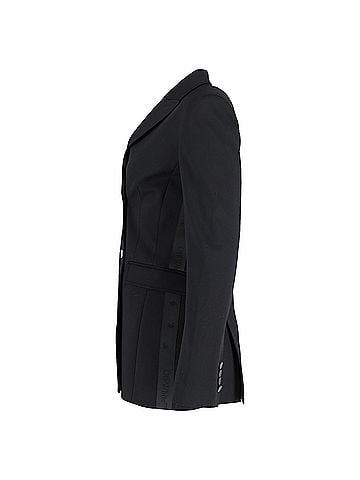 OFF-WHITE Off-White Double-Breasted Tailored Jacket in Black Wool (view 2)