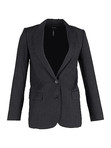 Isabel Marant Isabel Marant Single-Breasted Blazer in Black Wool (view 1)