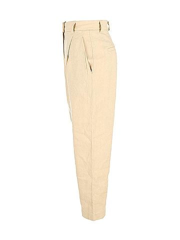 Brunello Cucinelli Brunello Cucinelli Trousers in Cream Cotton (view 2)