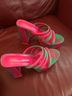 Kenneth Cole 100% Suede Pink Blue Teal Heels Size 10 - photo 4