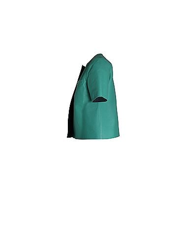 MARNI Marni Reversible Short Sleeve Jacket in Green Leather (view 2)