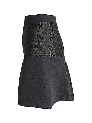 Sandro Sandro Paris Flared Skirt in Black Polyester (view 2)
