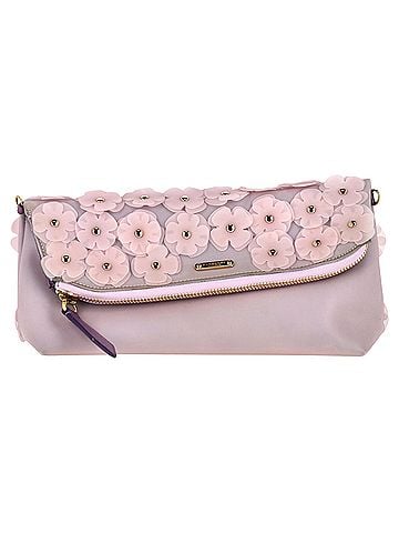 Burberry Burberry The Petal in Flowers Pouch in Purple Rubber (view 1)