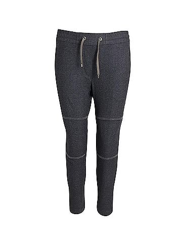 Brunello Cucinelli Brunello Cucinelli Contrast Band Trim Track Pants in Grey Lana Vergine (view 1)