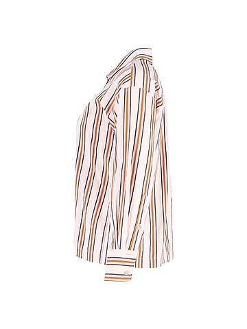 BA&SH  Ba&Sh Stripe Print Long Sleeve Shirt in Multicolor Cotton (view 2)
