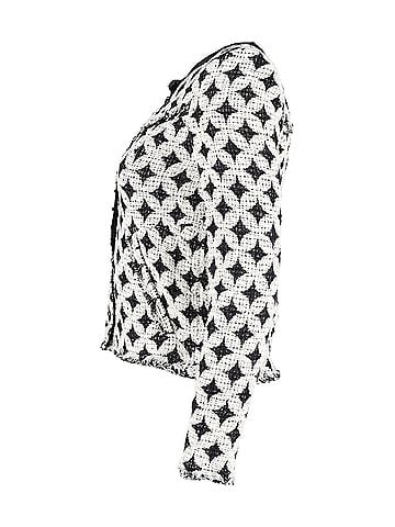 IRO IRO Printed Evening Jacket in Black and White Wool (view 2)