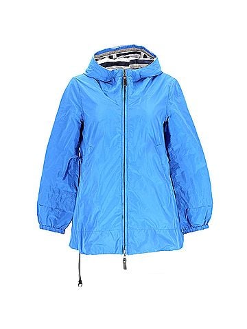 Max Mara 'S Max Mara Windbreaker Jacket in Blue Polyester (view 1)
