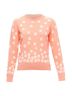 Chanel 100% Wool Pink Chanel peach cashmere blend floral CC knitted pullover sweater Size 4 - photo 1