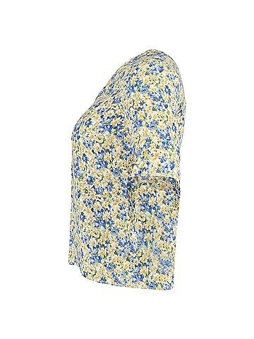 A.P.C. A.P.C. V-Neck Blouse in Multicolor Floral Print Viscose (view 2)