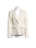 Alexis Stripes Gray Ivory Blazer Size M - photo 1