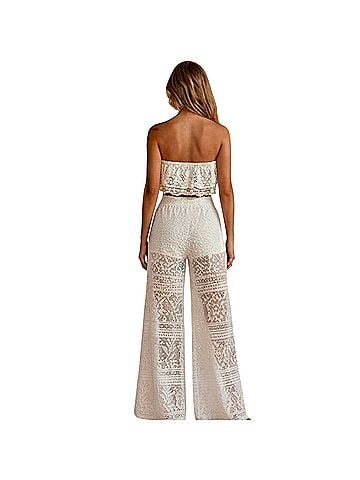 FP BEACH Beach Macrame Crochet Casual Pants (view 2)