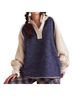 We the Free 100% Cotton Solid Blue Ivory Pullover Sweater Size M - photo 1