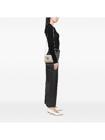 Fendi Leather Studded Monster Eyes Wallet on Chain (view 2)