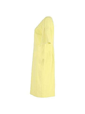 Roland Mouret  Roland Mouret Bell Sleeve Midi Dress in Yellow Wool (view 2)