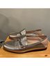 Coach 100% Leather Gold Flats Size 8 - photo 3