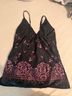 Zensah Floral Black Pink Sleeveless Blouse Size XS - photo 4