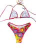 Shein Floral Multi Color Two Piece Swimsuit Size M - photo 2