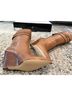 Nine West 100% Leather Brown Wedges Size 8 1/2 - photo 11