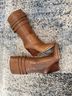 Nine West 100% Leather Brown Wedges Size 8 1/2 - photo 6