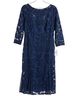 Alex Evenings 100% Polyester Floral Blue Cocktail Dress Size 10 (petite) - photo 1