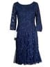 Alex Evenings 100% Polyester Floral Blue Cocktail Dress Size 10 (petite) - photo 2