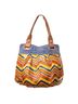 Fossil Chevron-herringbone Multi Color Leather Tote One size - photo 1