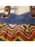 Fossil Chevron-herringbone Multi Color Leather Tote One size - photo 3