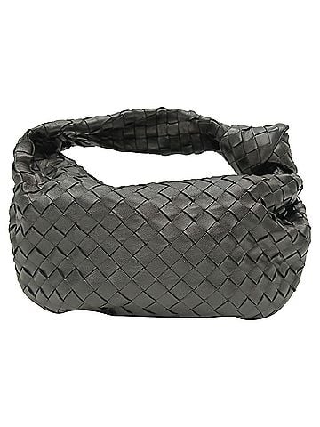Bottega Veneta Bottega Veneta Teen Jodie Shoulder Bag in Grey Lamb Leather (view 1)