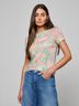 L'Agence Floral Multi Color Short Sleeve Blouse Size S - photo 9
